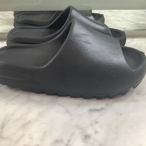 Grey Yeezy slides